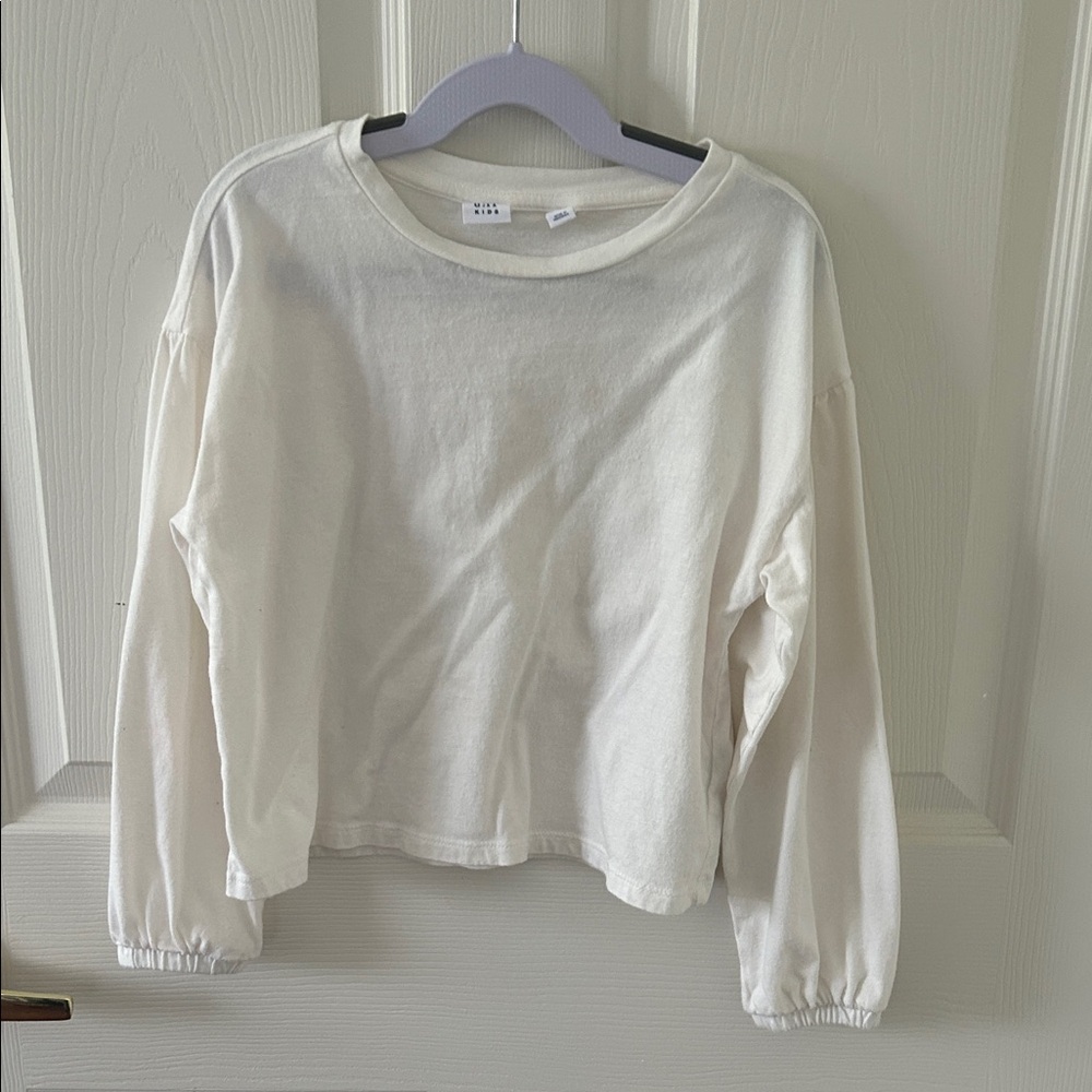GAP KIDS Girls Cream Long Sleeve Top - Sizd 6/7